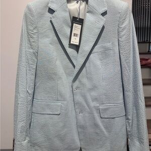 Vineyard Vines Boys Light Blue Seersucker Suit